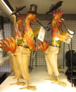 Confused roosters
